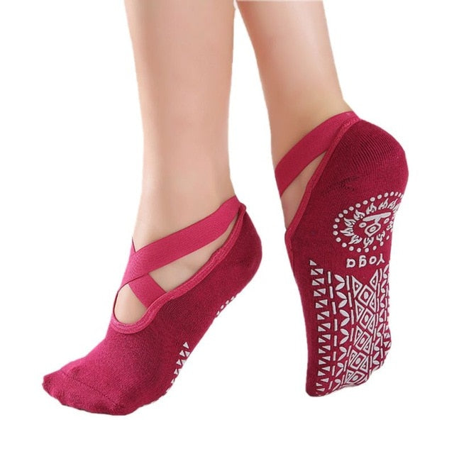 Women's Bandage Yoga Socks