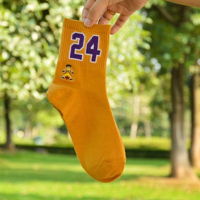 Number Label Basketball Socks