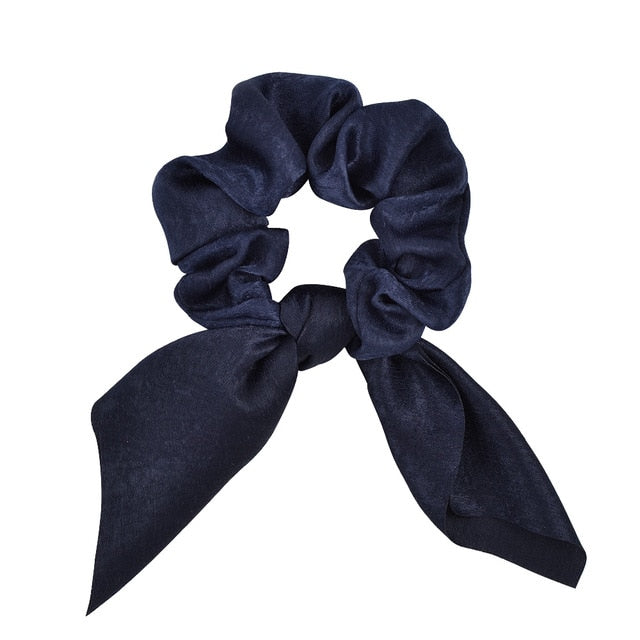 ]Chiffon Bowknot Elastic Hair Bands For Women