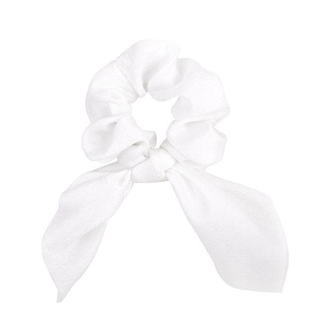 ]Chiffon Bowknot Elastic Hair Bands For Women