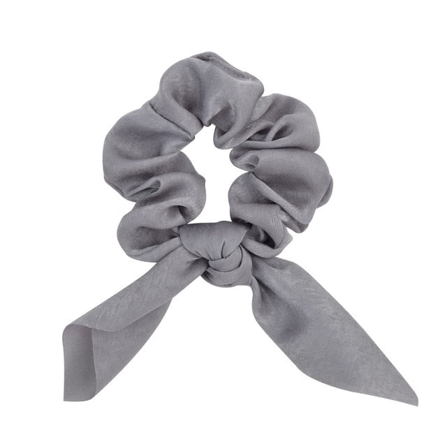 ]Chiffon Bowknot Elastic Hair Bands For Women