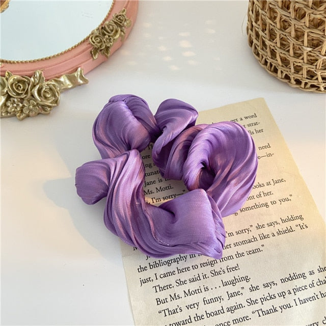 Fashion Leather Scrunchies