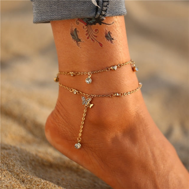 Gold Layer Anklet / Ankle Bracelet