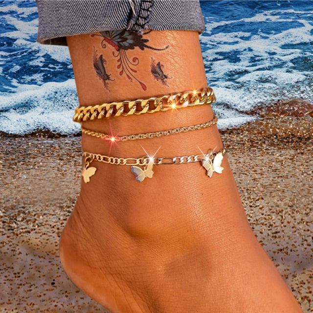 Gold Layer Anklet / Ankle Bracelet