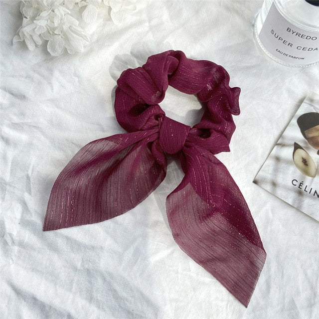 Fashion Leather Scrunchies