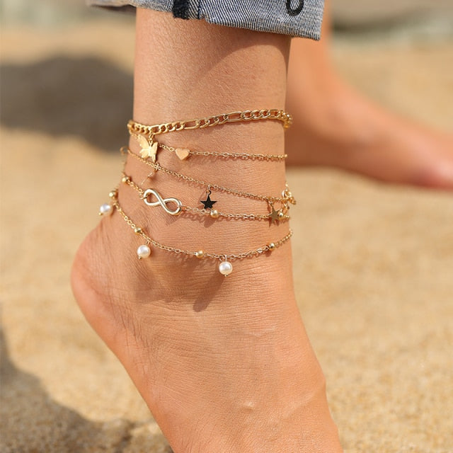 Gold Layer Anklet / Ankle Bracelet